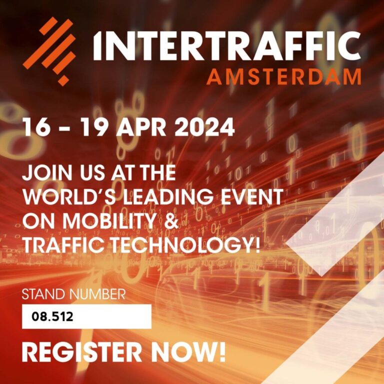 Posjetite nas na sajmu Intertraffic 2024 u Amsterdamu, Nizozemska od 16. do 19. travnja 2024.